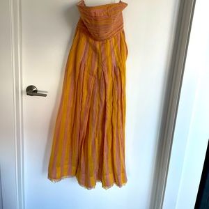 Free people strapless maxi dress